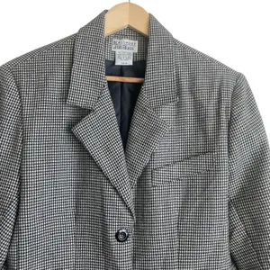 Vintage Bill Blass Blassport Women Blazer‎ 10 Houndstooth Tailored Career Jacket thumbnail 3