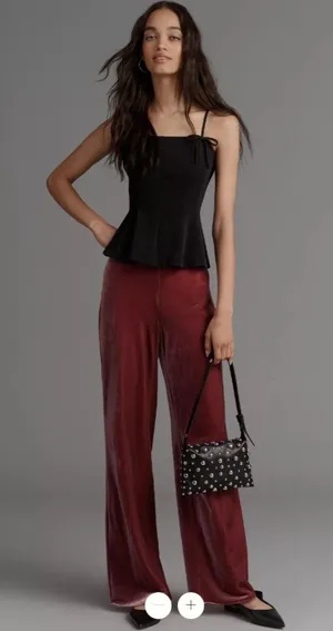 Anthropologie Tilda Velvet Pants thumbnail 1