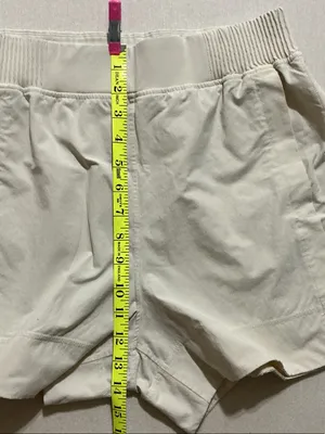 lululemon athletica Cream Ribbed-Waist Athletic Shorts thumbnail 6