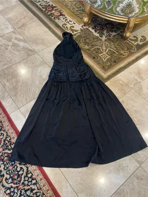 Reformation Zaria Silk Dress in Black thumbnail 4