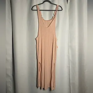 K/Lab Pink Ribbed Overall Style Dress Small thumbnail 2