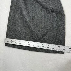 Barbour Veronica Wide Leg Trouser Gray Wool Blend Tweed Pants LTR0370MI11 Size 6 thumbnail 8