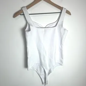 Abercrombie & Fitch Sweetheart Neck White Bodysuit thumbnail 5