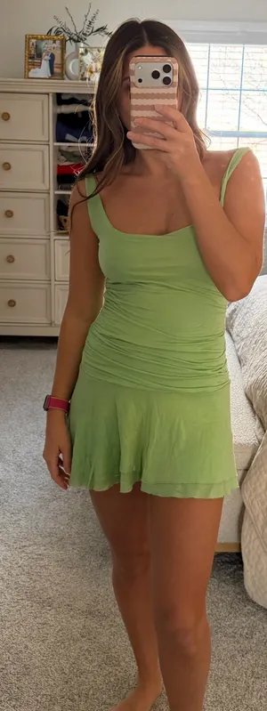 Forever 21 Lime green mini dress thumbnail 1
