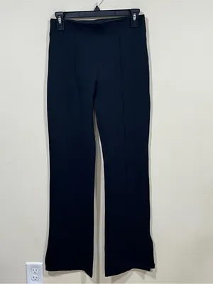 NWOT Abercrombie & Fitch Black Forme Slim Bootcut Pants Trouser High Rise Size S thumbnail 2