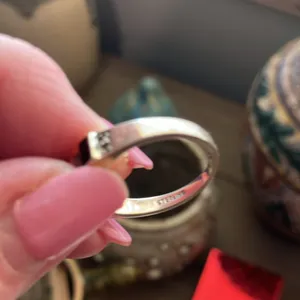 Black onxy & marcasite 925 SS ring thumbnail 3