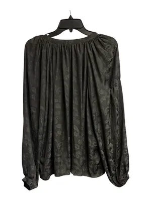 Current Air Anthropologie Floral Balloon Sleeve Blouse Size Large thumbnail 5