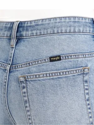 NEW Wrangler Women’s High Rise Rolled Hem Light Blue Denim Jorts/Shorts, Size 6 thumbnail 9