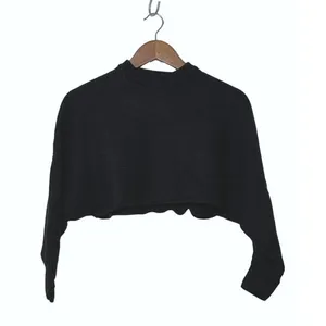 Aritzia Wilfred Free Lolan Sweater Womens S Black Merino Wool Cropped Knit thumbnail 2