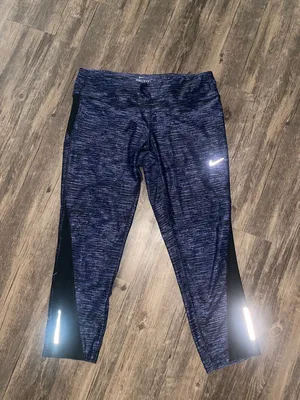Nike Dri-FIT Blue Athletic Leggings thumbnail 2