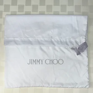 Jimmy Choo White and Gray Dust Bag thumbnail 1