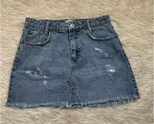 BDG Urban Outfitters Women’s Blue Distressed Denim Skirt Size M thumbnail 1