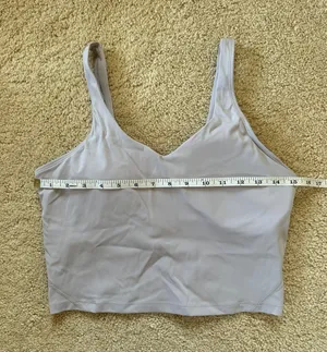Amazon Lavento Women's Longline Sports Bra - Crop Tank Top with Built in Bra thumbnail 7