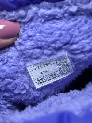 Crocs Classic Lined Neo Puff Snow Boots Purple Faux Fur Insulated M5/W7 thumbnail 8