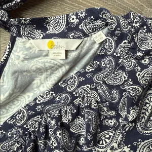 BODEN Ruffle Jersey Maxi Dress 8 Blue thumbnail 9