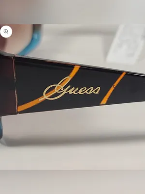 Guess Oversized Butterfly Sunglasses Brown Tortoise blue Gradient GUF200 TO-34A thumbnail 9