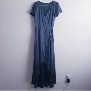 Baltic Born Krystal Satin Wrap Gown Short Sleeve New Without Tags thumbnail 3