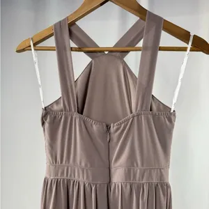 Lulus Air of Romance Maxi Dress in Taupe Size‎ Small thumbnail 8
