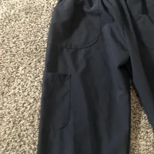 ScrubAid Tapered Fit 4 Way Stretch Bottoms Size Large 14/16 Black Joggers thumbnail 3