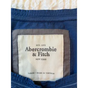Abercrombie & Fitch Y2K Babydoll Top Henley 3/4 Sleeve Navy Size Large Vintage thumbnail 3
