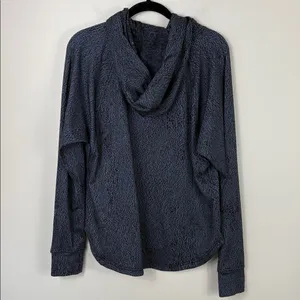 Lululemon Pick Up The Pace Long Sleeve Sweatshirt Luon Womens Size 10 Blue Black thumbnail 8