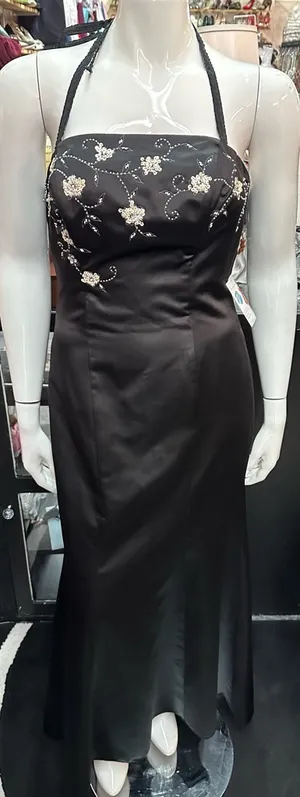 DaVinci sz 12 long black formal dress thumbnail 1