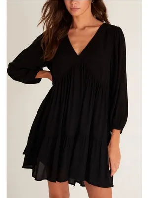 Z Supply Maxine Mini Dress in Black Size Large thumbnail 1