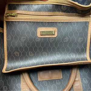 Christian Dior Black Honeycomb Trotter Boston Duffle Travel Bag 45cm thumbnail 9