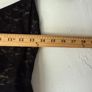 Y2K Cookie Cami Black Lace‎ Sheer Whimsigoth Lingerie Tank Top Large thumbnail 9