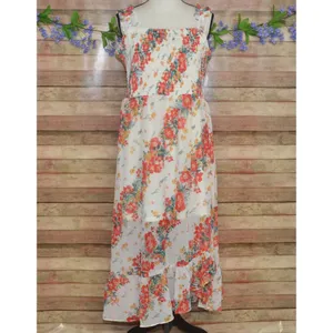 NWT Maurices Floral Smocked Tiered Ruffle Sleeveless Midi Dress Size XL Cottage thumbnail 2