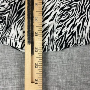 Free People Tank Top Womens M Black White V-Neck Sleeveless Zebra Print thumbnail 7
