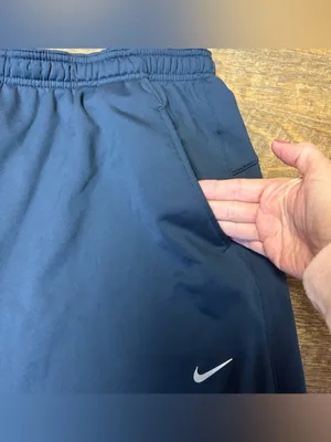 Nike Dri-FIT Running Joggers SweatPants Womens XXL 2XL Blue Zip Ankle 339669-475 thumbnail 4