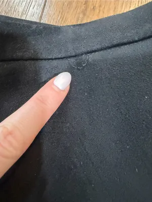 Black suede like Mini Skirt with Gold Buttons Size undefined thumbnail 6