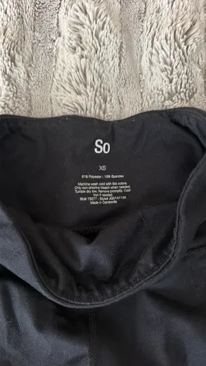 Black Leggings Size XS thumbnail 3