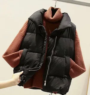 Black Puffer Vest thumbnail 2