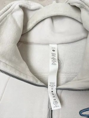 Lululemon Scuba Oversized Funnel Neck Half Zip, Bone thumbnail 2