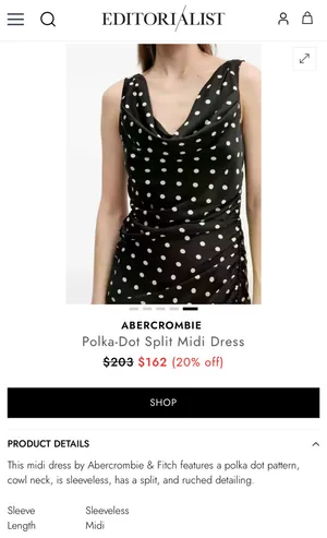 Abercrombie Dress Midi Satin thumbnail 9