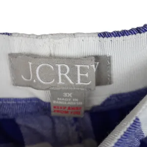 J.Crew 3X Blue &‎ White Gingham Modal Pajama Set thumbnail 8