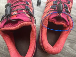 Salomon XA Pro J Women's Trail Running Shoes Size 2 US Red,melon,purple thumbnail 8