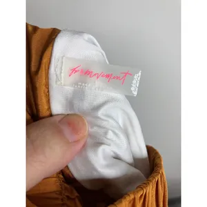FP Movement Way Home Shorts Women S Orange Excellent High Rise Smocked Athletic thumbnail 7