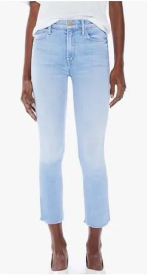 MOTHER The Mid Rise‎ Dazzler Crop Fray Jeans Sun Kissed Light Wash Size 25 thumbnail 1