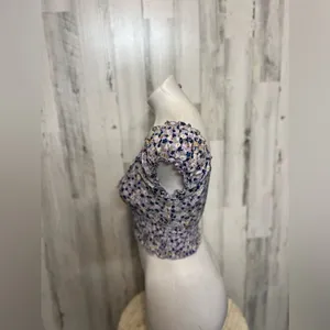 Floral crop top Purple Size XS thumbnail 6