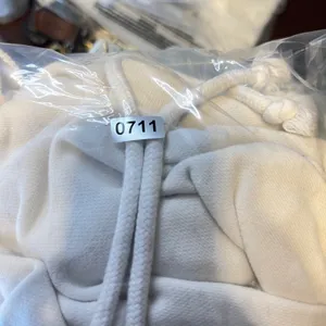 711 | Abercrombie & Fitch Logo Patch Raw Hem Cropped Hoodie Cream Womens‎ Medium thumbnail 6