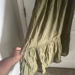 Free People Olive V-Neck Tiered Maxi Dress thumbnail 7