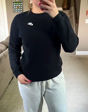 Nike Women's Classic Black Sweatshirt thumbnail 1