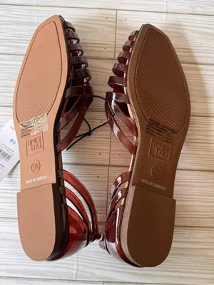 Time and Tru Women's Huarache Jelly Sandals Flats Sz 9.5 NWT thumbnail 3