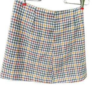Sadie & Sage size S houndstooth poly wool blend skirt. thumbnail 3