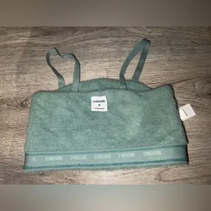 Gymshark x Whitney Simmons Rare Fuzzy Green Sports bra top M - SOLD OUT ONLINE thumbnail 7