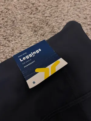 NWT Women’s Navy Athletic Leggings thumbnail 2