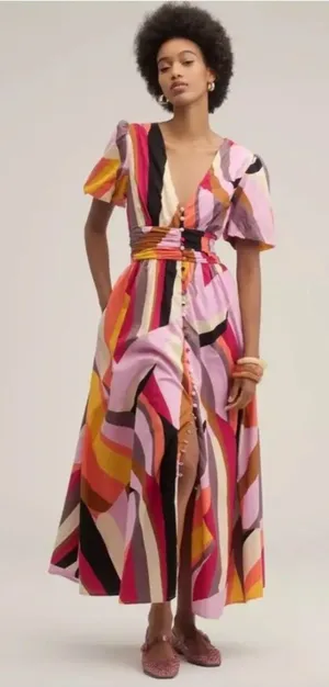 Anthropologie Katerina Button-Front Dress thumbnail 1